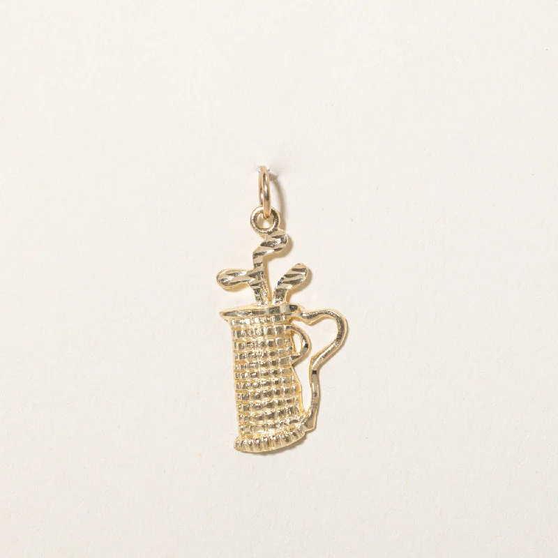 10k Yellow Gold Golf Club Charm