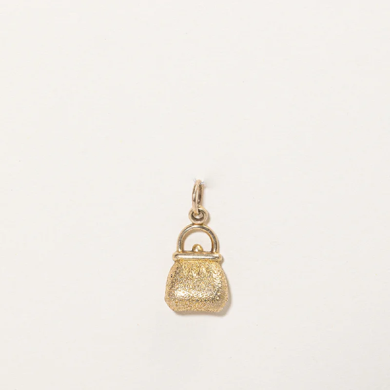 10k Yellow Gold Purse Charm