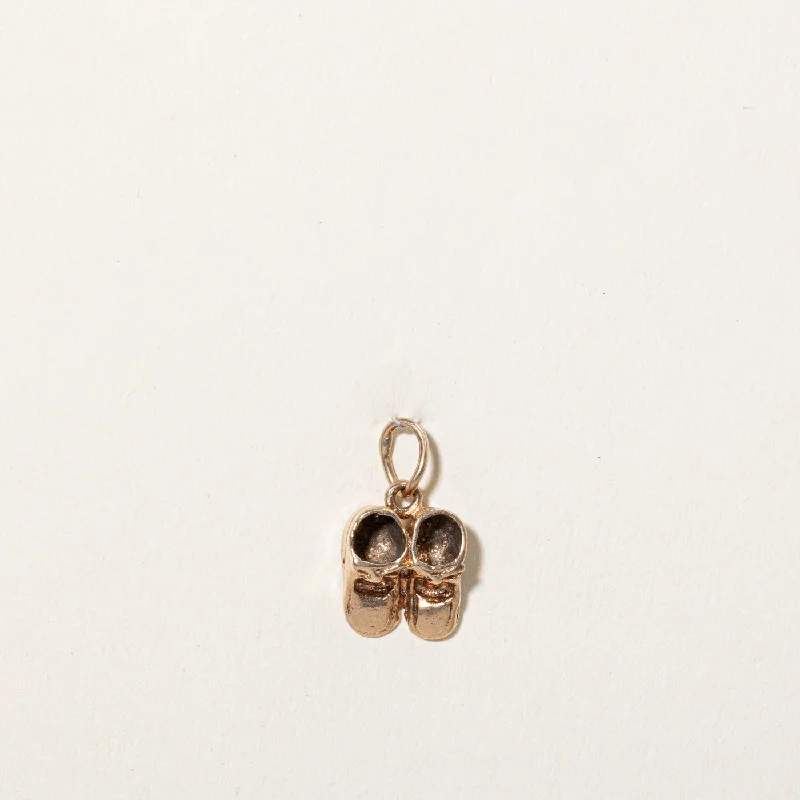 10k Yellow Gold Baby Shoes Charm