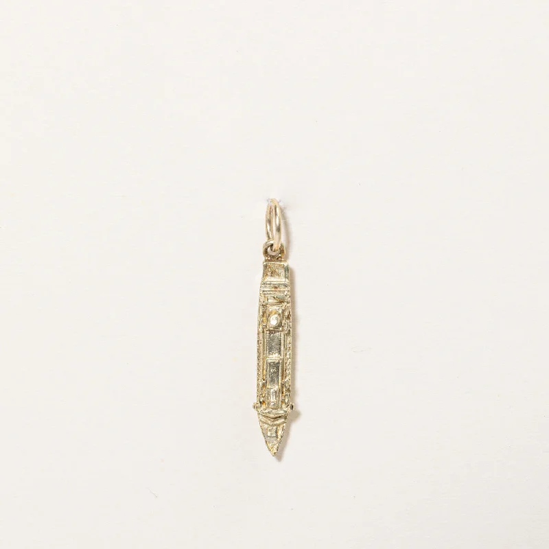 14k Yellow Gold Amsterdam Boat Charm