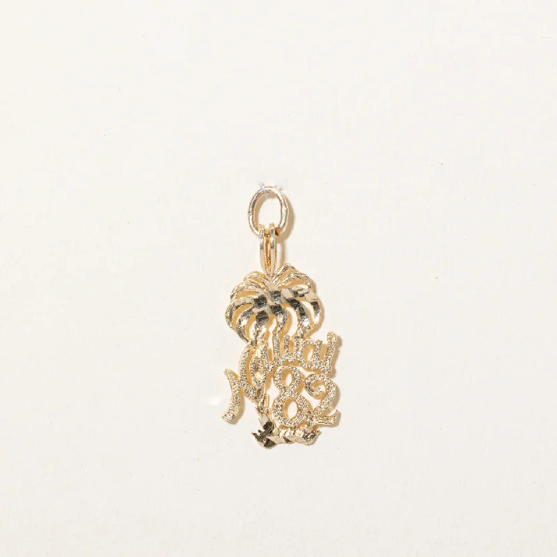 14k Yellow Gold 'Hawai 82' Charm