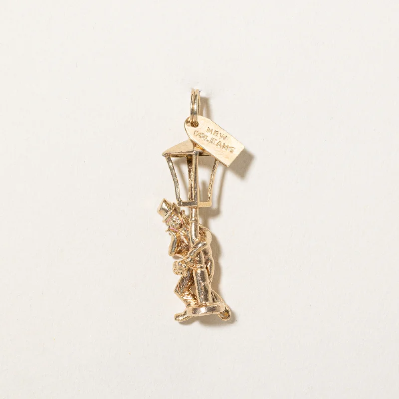 14k Yellow Gold New Orleans Charm