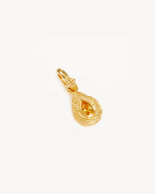 18k Gold Vermeil With Love Birthstone Annex Link Pendant - November