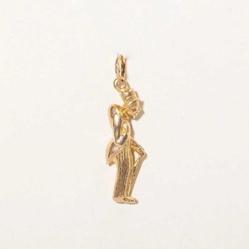 18k Yellow Gold Old Man Charm