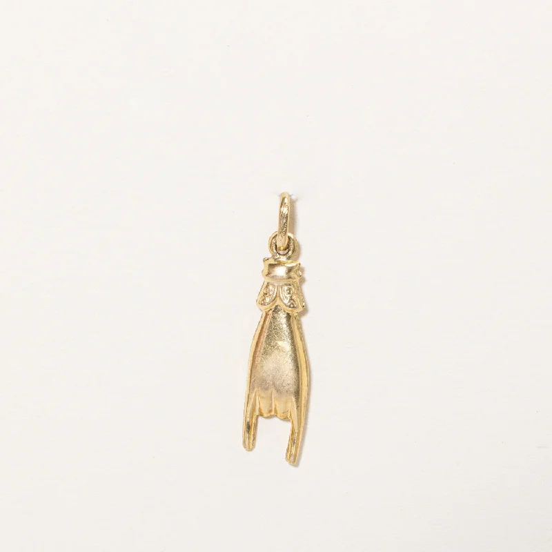 18k Yellow Gold Rock On Charm