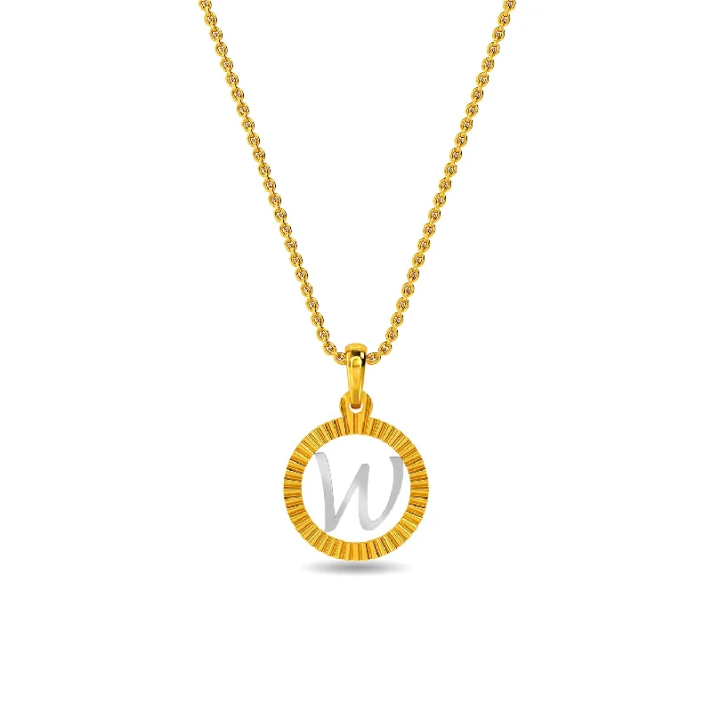 Initial W Pendant