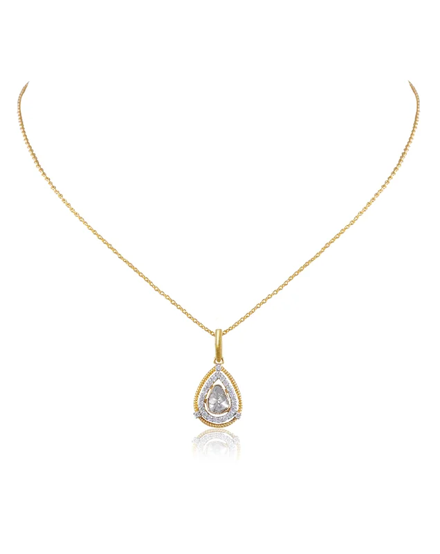 Ursula Polki And Diamond Pendant