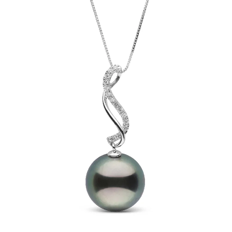 Wanderlust Collection 11.0-12.0 mm Tahitian Pearl & Diamond Pendant