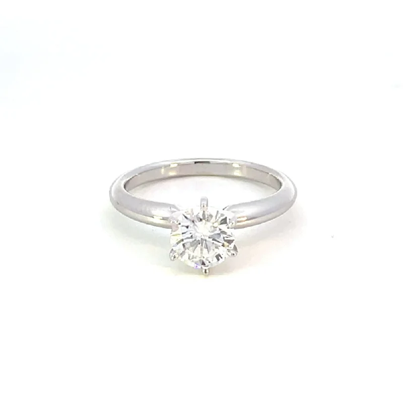 14KW 1.11CT Round Diamond Solitaire Engagement Ring | Fernbaugh's Diamonds