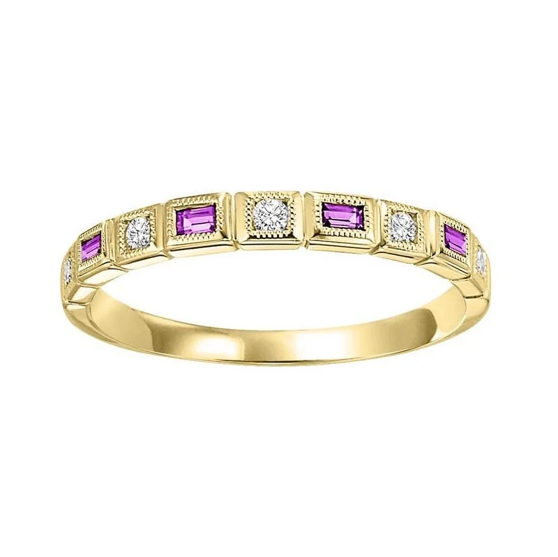 10KY Ruby Band 1/10CTW | Stackable Ring