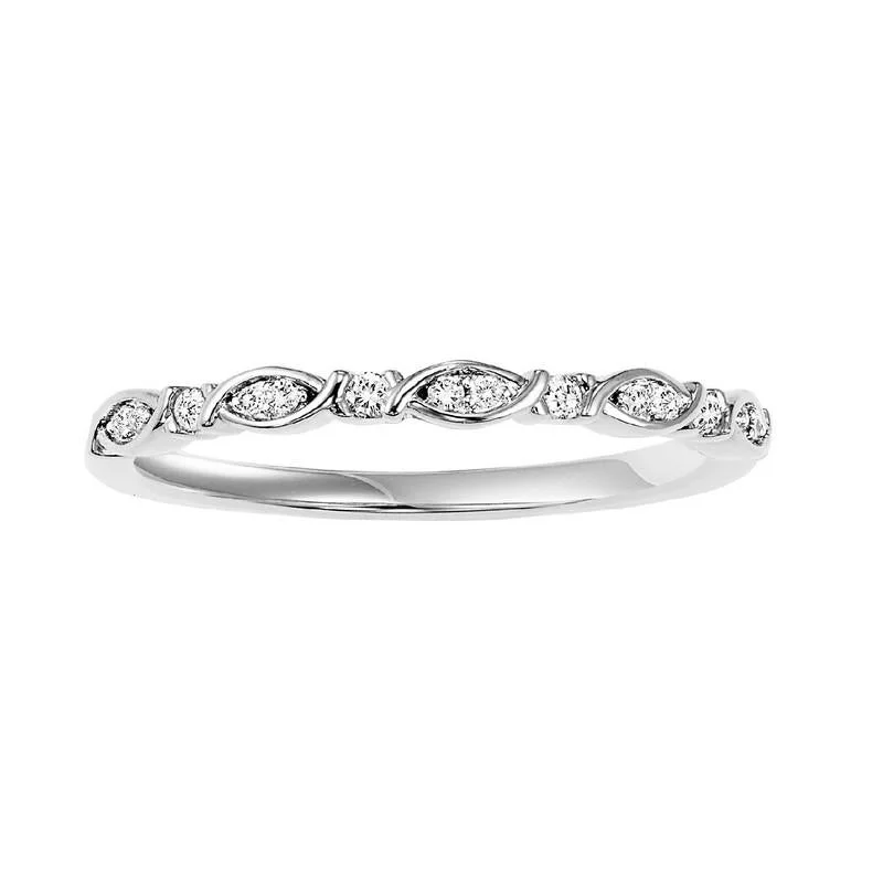 10KW Diamond Band 1/12CTW | Stackable Ring