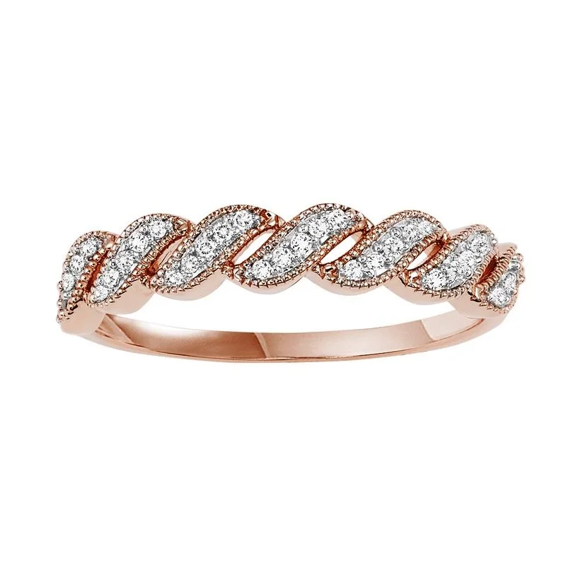 10KR Diamond Band 1/10CTW | Stackable Ring