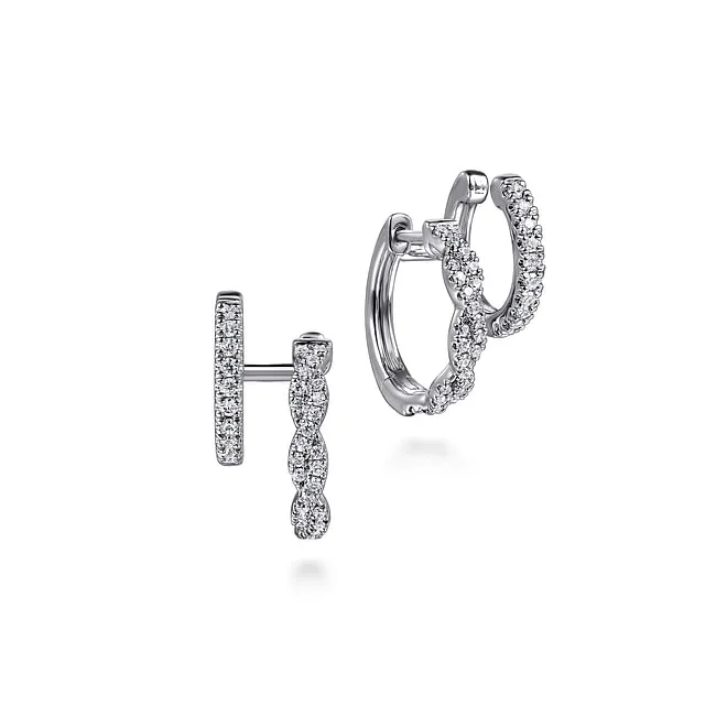 Gabriel & Co. White Diamond Earrings