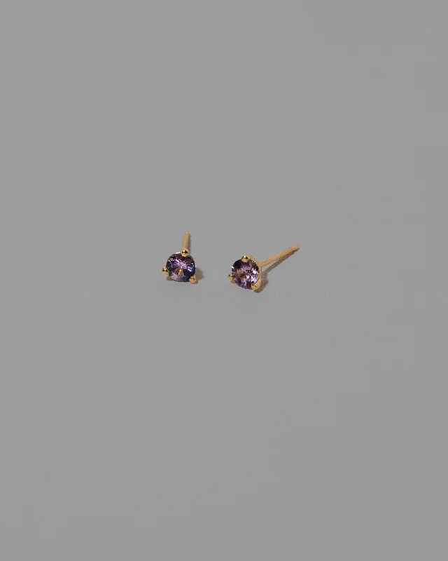 Martini Stud Earrings - Petite Lavender Sapphire