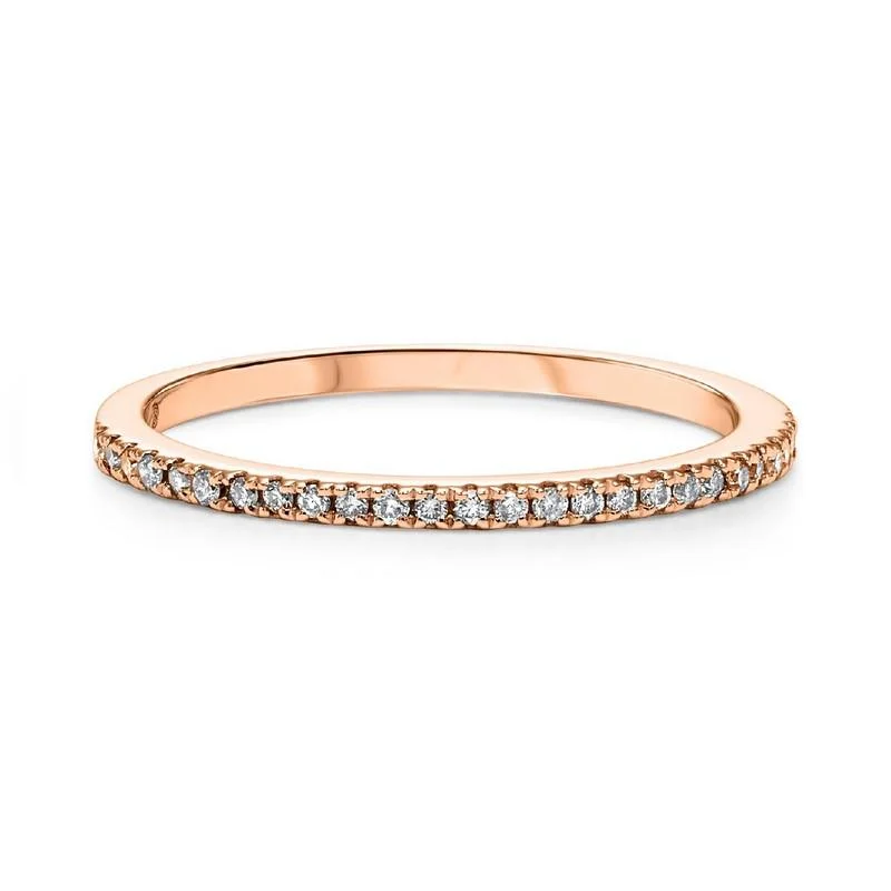 14KR Diamond Band 1/8CTW | Stackable Ring