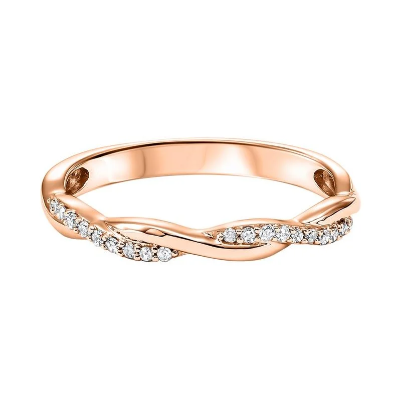 10KR Diamond Band 1/10CTW | Stackable Ring