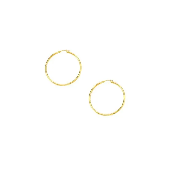 Yellow Gold Hoop Earrings