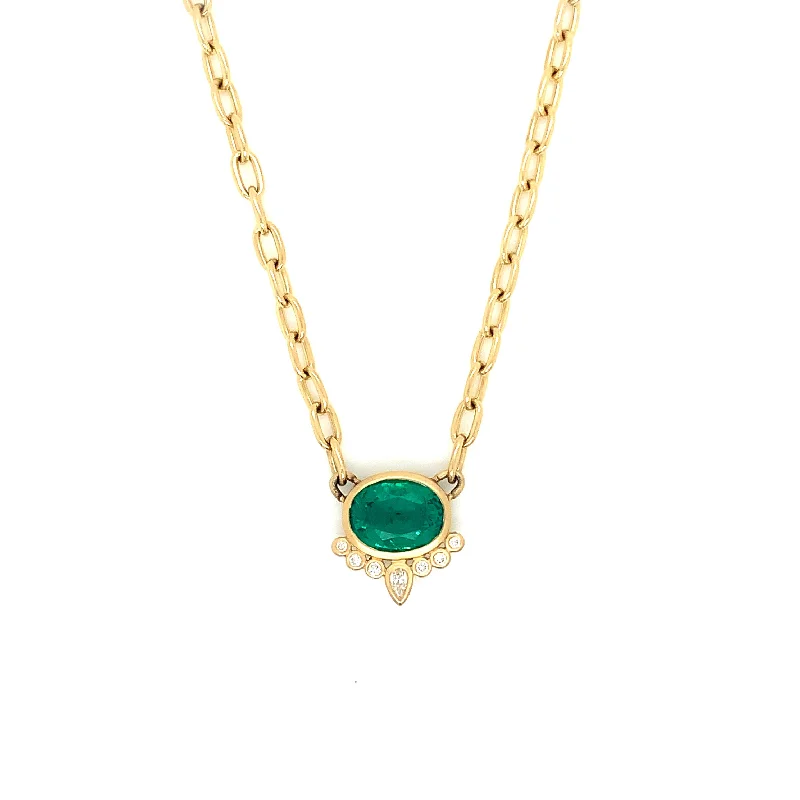 Kimberly Collins Emerald Necklace