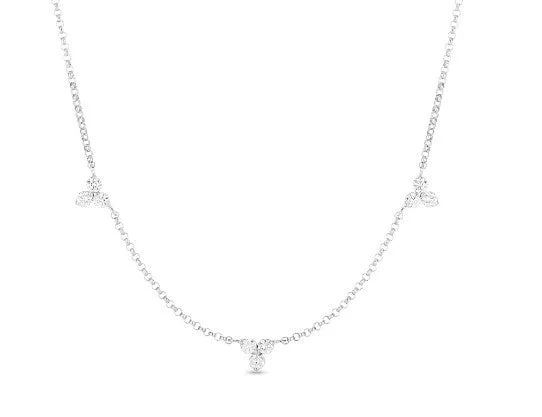 Roberto Coin Diamonds by the Inch 3 Station Diamond Necklace