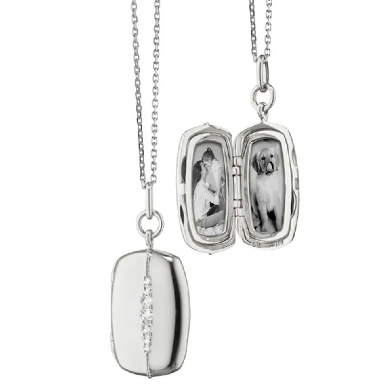 MRK Slim Rectangle "Kate" Locket Necklace