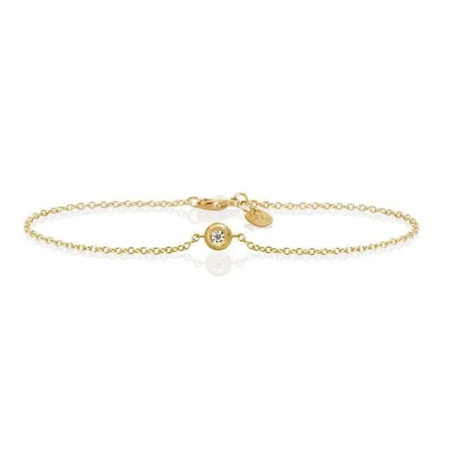 Glory Chain 18K Gold Bracelet w. Diamond