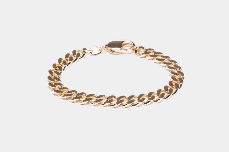 IX Chunky Curb 14K Gold Bracelet