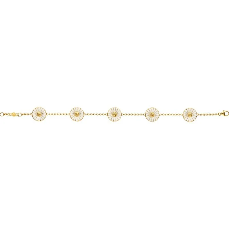 Daisy 11 mm. Gold Plated Bracelet