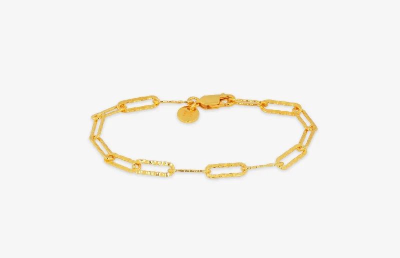 IX Alpha 22K Gold Plated Bracelet