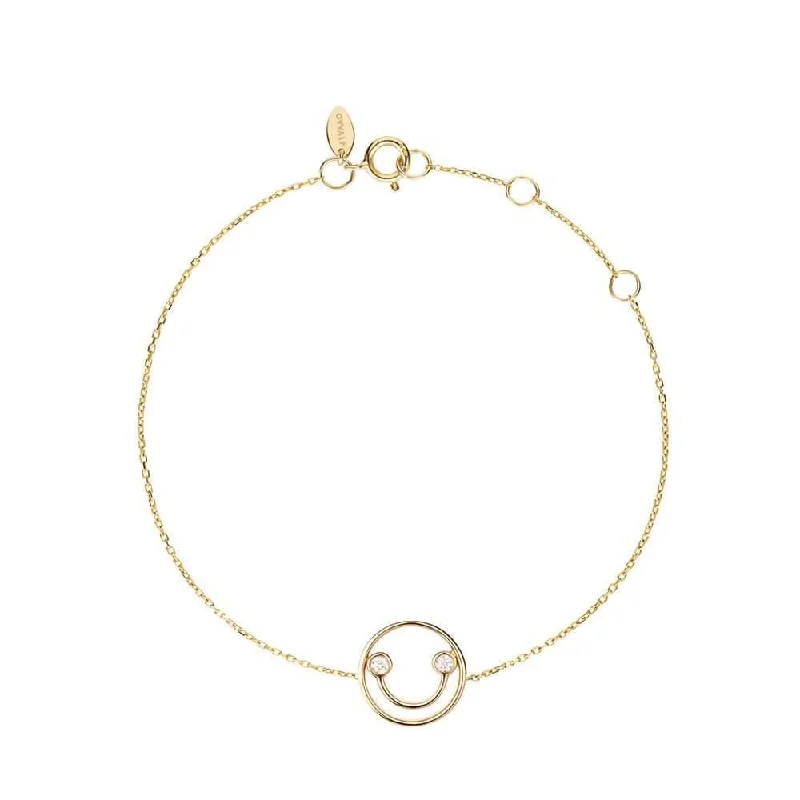 PETIT Belle 14K Gold Bracelet w. Diamond