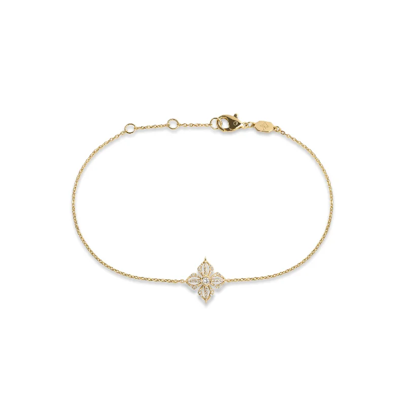 Diya Star of Shamballa 18K Gold Bracelet w. Diamonds