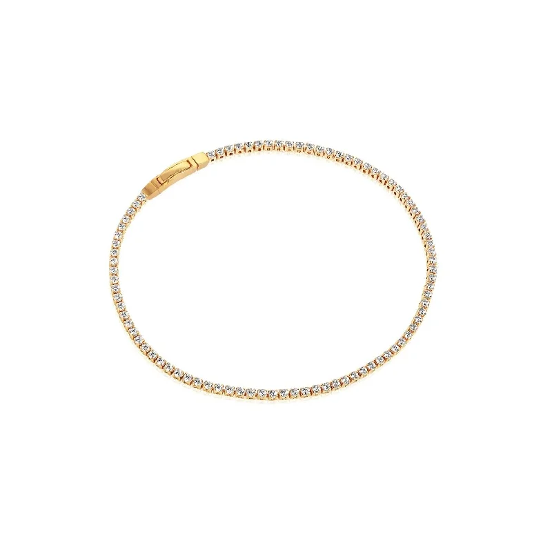 Ellera Gold Plated Bracelet w. White Zirconias