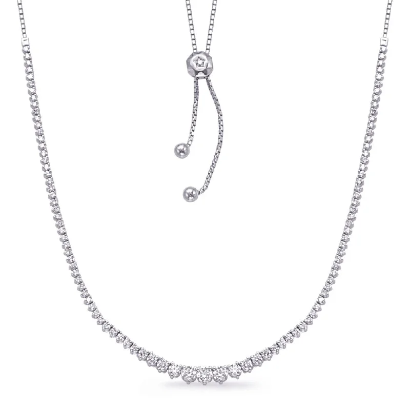 White Gold Diamond Necklace