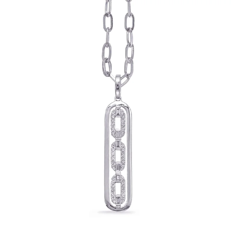 White Gold Diamond Necklace