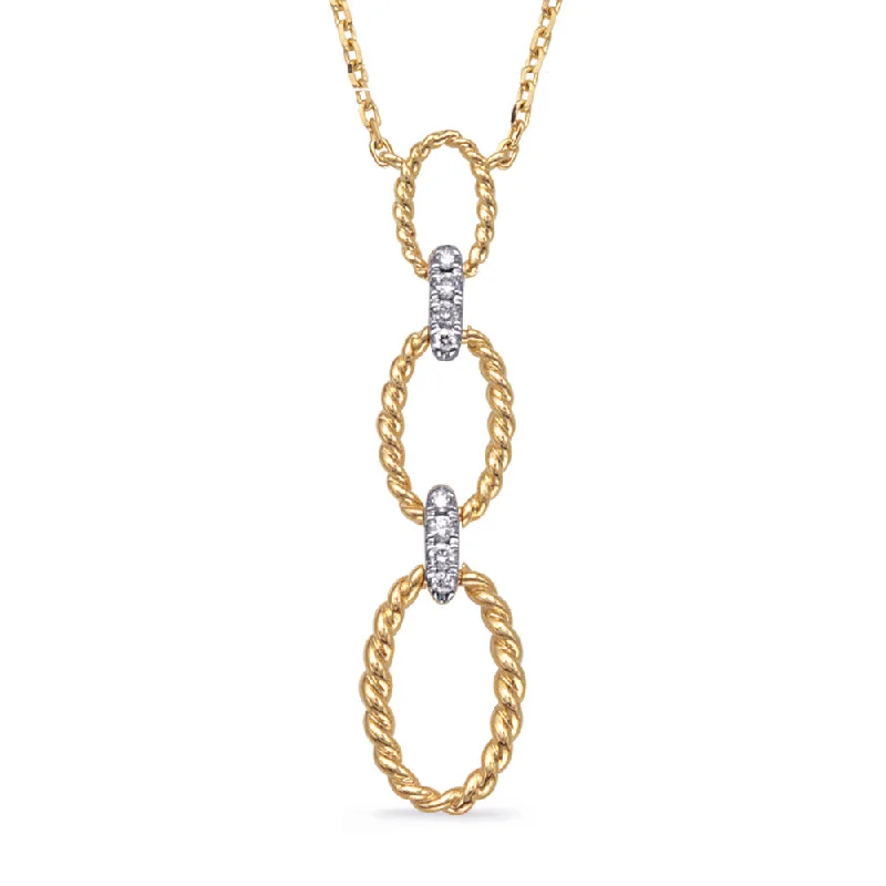 Yellow Gold Diamond Necklace