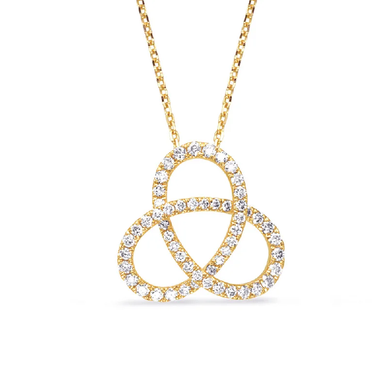 Yellow Gold Diamond Pendant