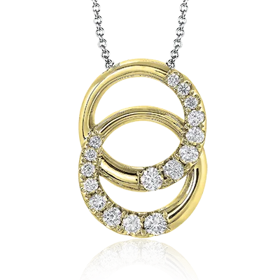 ZP264 Pendant in 14k Gold with Diamonds