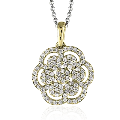 ZP434 Pendant in 14k Gold with Diamonds