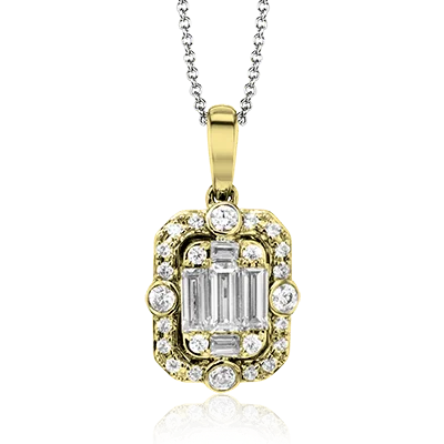 ZP789 Pendant in 14k Gold with Diamonds